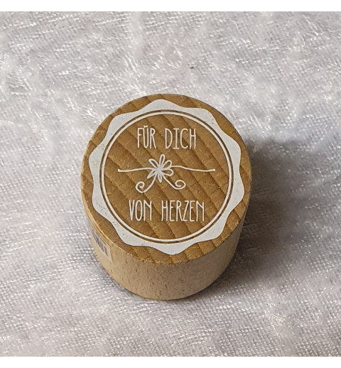 Holz Stempel Für Dich von Herzen