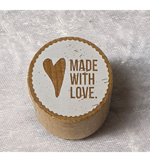 Holz Stempel Made with Love