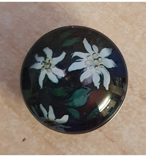 Druckknopf Edelweiss schwarz