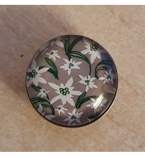 Druckknopf Edelweiss beige
