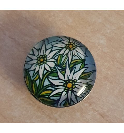 Druckknopf Edelweiss grün