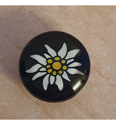 Druckknopf Edelweiss schwarz