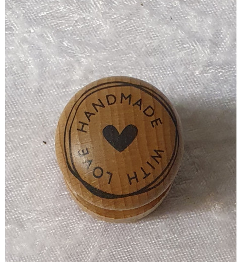 Holz Stempel Handmade with Love