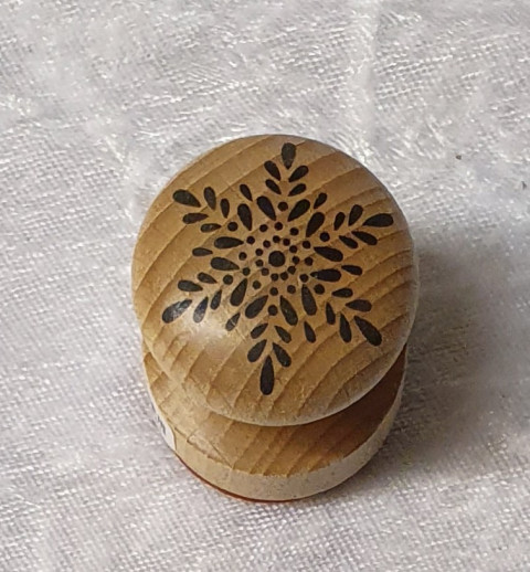 Holz Stempel Schneeflocke
