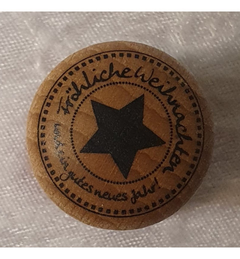 Holz Stempel Fröhliche Weihnachten