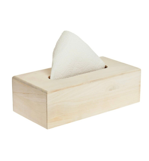 Holz Kleenex Box mit Boden