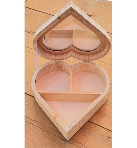 Holz Schatulle Herz