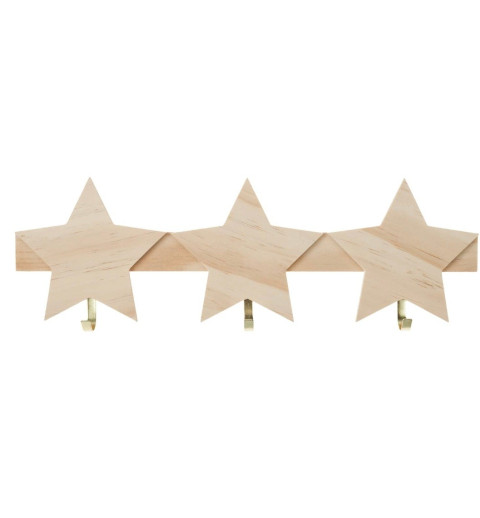 Holz Garderobe Sterne