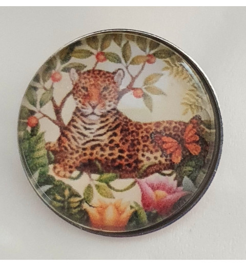 Druckknopf Leopard/Ast