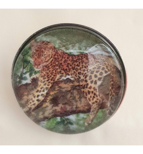 Druckknopf Leopard/Ast