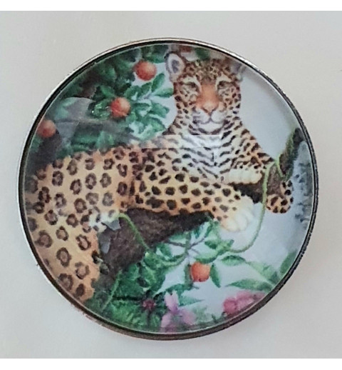 Druckknopf Leopard/Ast