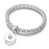 Stretch Armband für Wechselschmuck silberfarbig