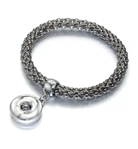 Stretch Armband für Wechselschmuck grau