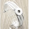 Armreif für Wechselschmuck silberfarbig