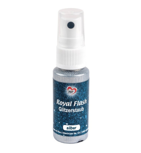 Royal Flash Glitzerstaub silber