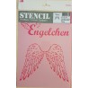Schablone A4 Engelchen und Flügel