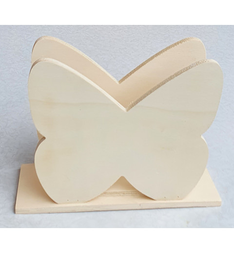 Holz Serviettenhalter Schmetterling