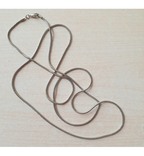 Schlangenkette silberfarbig