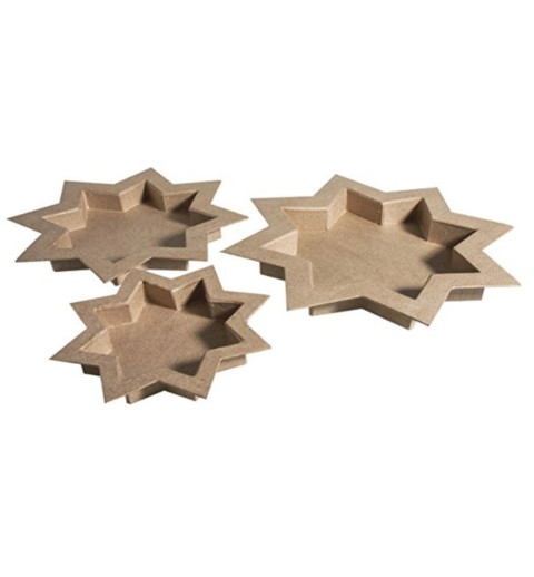 Pappmache Sternen Schalen