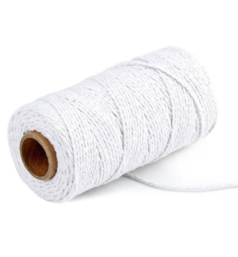 Jute Faden weiss