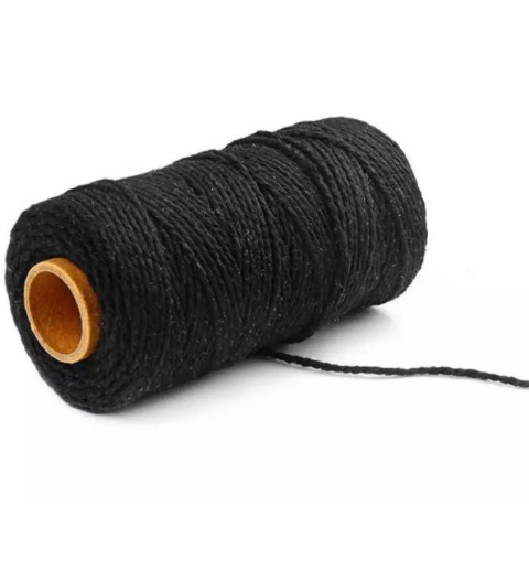 Jute Faden schwarz