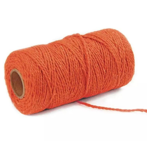 Jute Faden orange