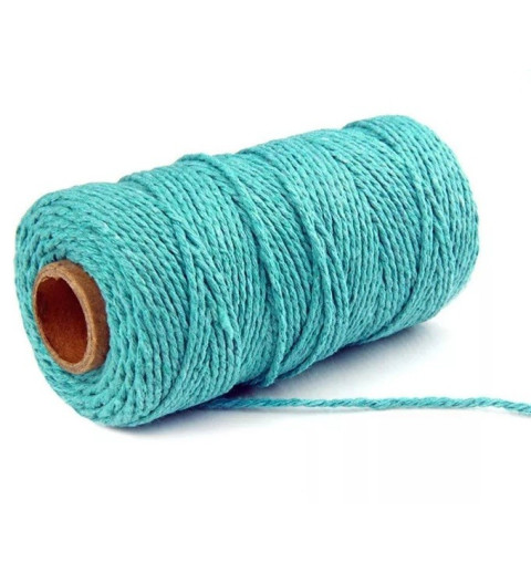 Jute Faden seegrün