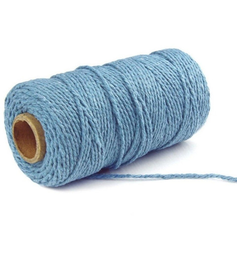 Jute Faden hellblau