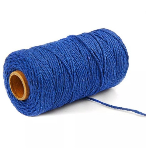 Jute Faden royalblau