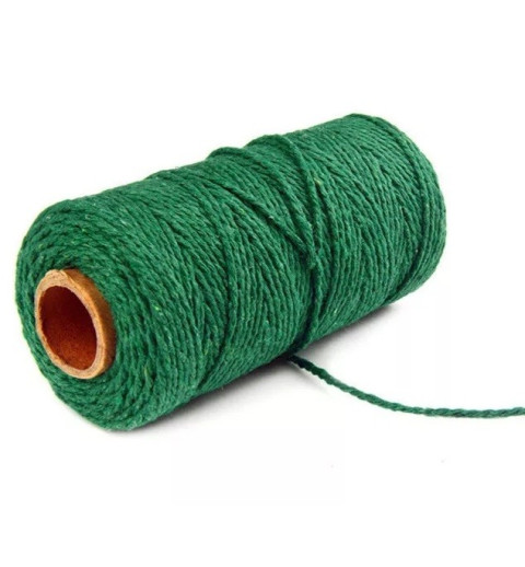 Jute Faden grün