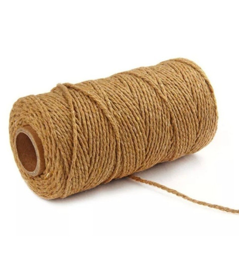 Jute Faden cognac