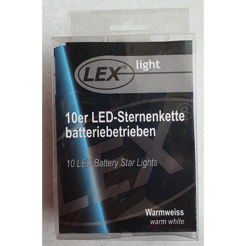 Lichterkette Sterne warmweiss (innen)