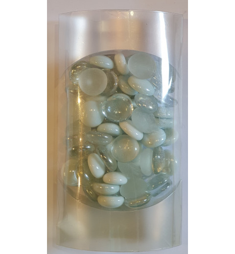 Glasnuggets weiss/transparent