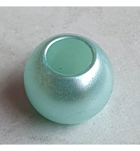 Grossloch Kunststoff Perle türkis
