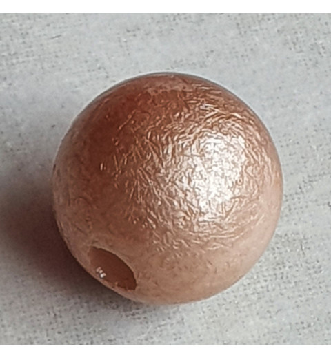 Kunststoff Perle hellbraun