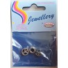 Grossloch Metall Perlen Set Peace