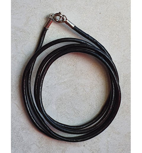 Leder Kette schwarz