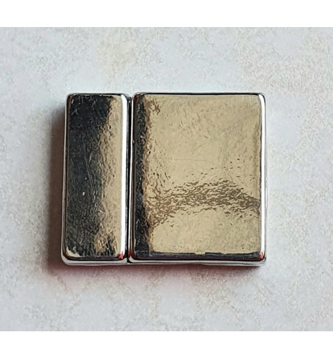 Magnet Verschluss silberfarbig