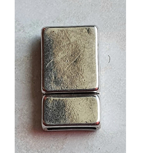 Magnet Verschluss silberfarbig