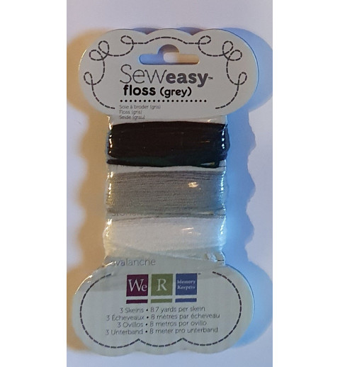 Sew Easy Stickgarn grau