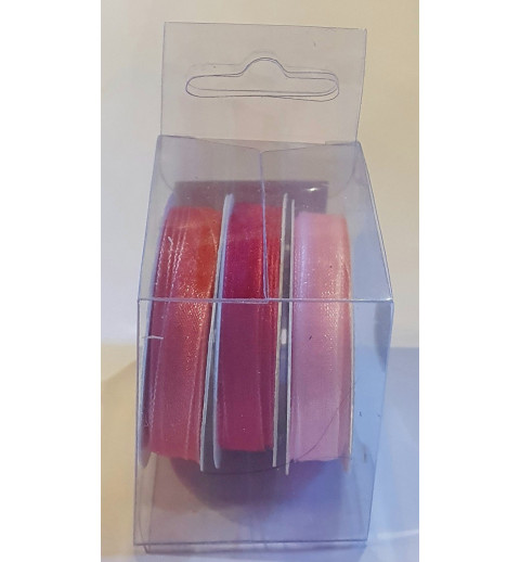 Organza Bänder pink
