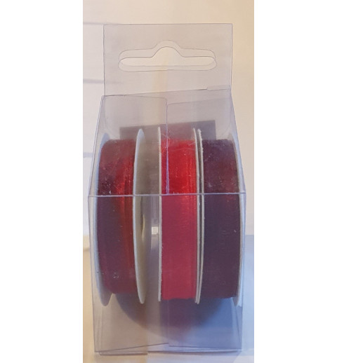 Organza Bänder rot