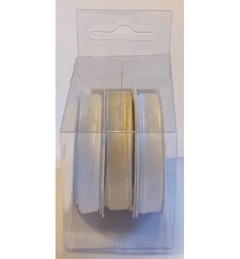 Organza Bänder weiss