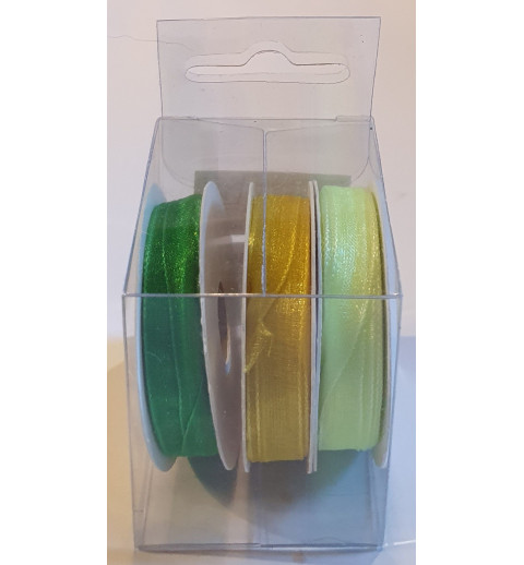 Organza Bänder grün
