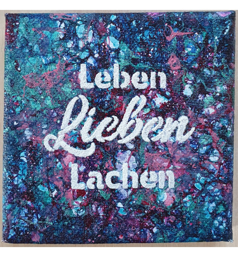 Leinwand Schild Leben.....