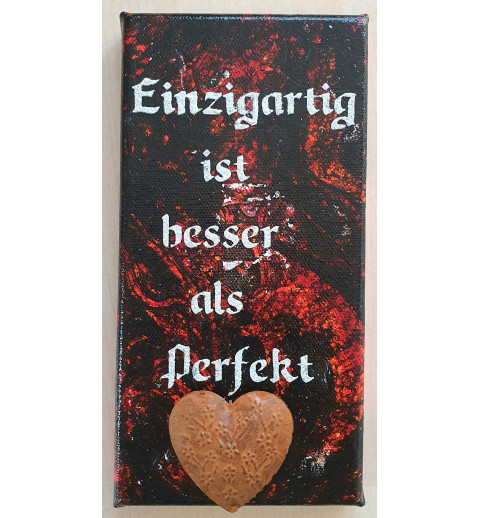 Leinwand Schild Einzigartig.....