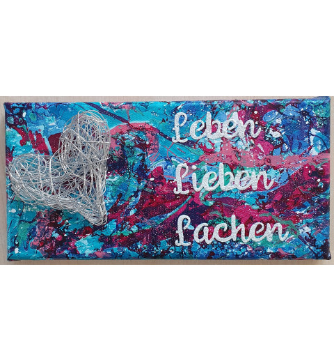Leinwand Schild Leben.....