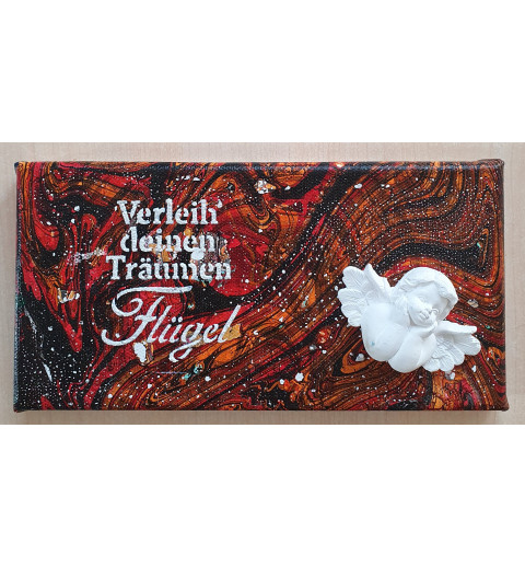Leinwand Schild Flügel.....