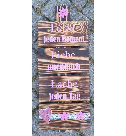 Schild Lebe....