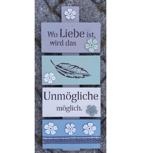 Schild Liebe....